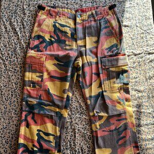 Dickies Girl Orange Camo Cargo Utility Pants